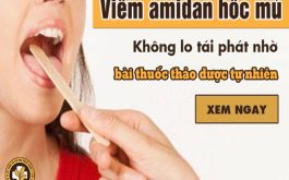 Viêm amidan hốc mủ