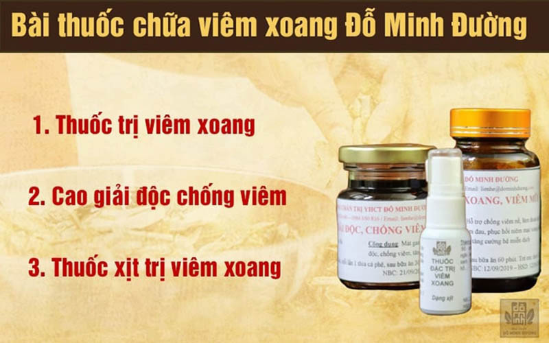 Bài thuốc Đỗ Minh Đường chữa viêm xoang