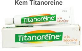 Thuốc trị trĩ ngoại titanoreine chứa hai thành phần chính là Lidocaine và Zinc oxide