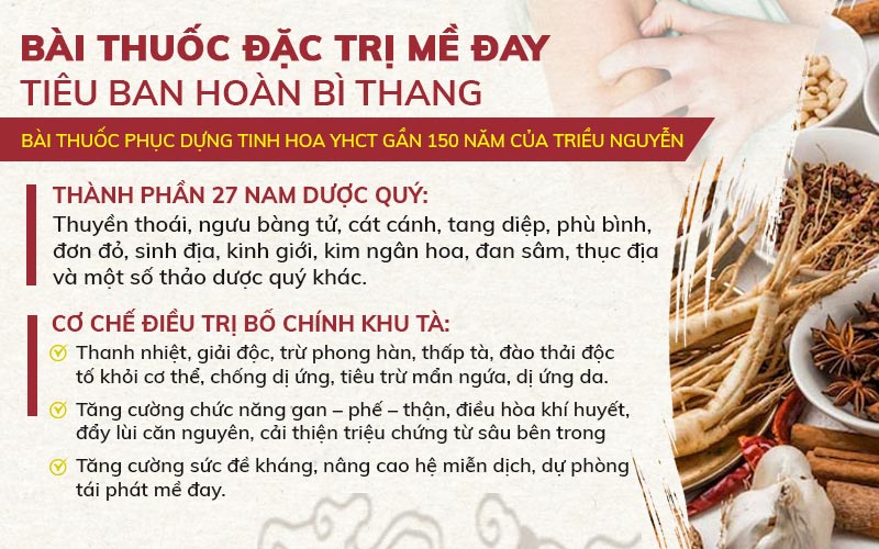 Thành phần, công dụng của Tiêu ban hoàn bì thang