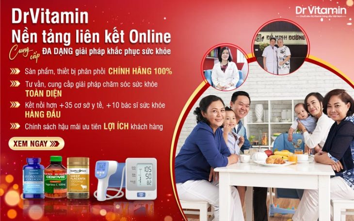 DrVitamin - Nền tảng liên kết chăm sóc sức khỏe cho cả gia đình