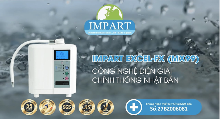 Máy lọc nước Impart Excel - Fx Nhật Bản