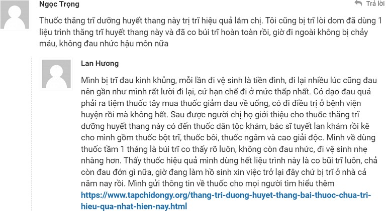 Bài thuốc chữa bệnh trĩ được nhiều người truyền tai nhau tin dùng