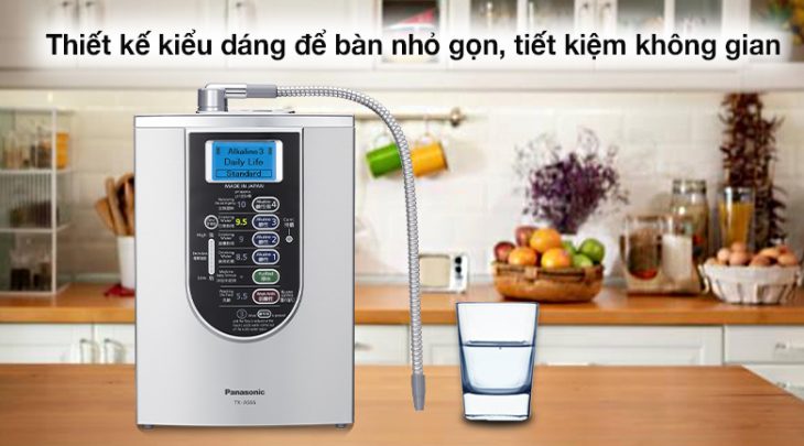 Máy lọc nước ion kiềm Panasonic TK - AS66 có thiết kế nhỏ gọn cùng 4 màu dễ phân biệt