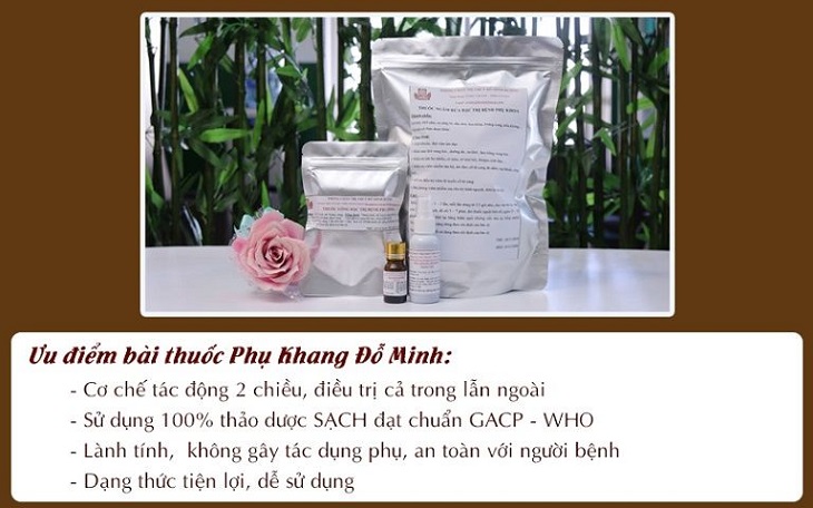 Ưu điểm bài thuốc chữa bệnh phụ khoa Phụ Khang Đỗ Minh