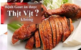 Bệnh gút có ăn được thịt vịt hay không?