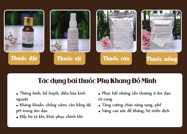 Công dụng bài thuốc Phụ Khang Đỗ Minh