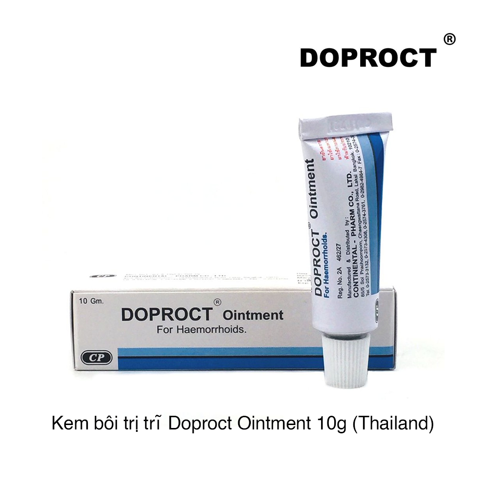 Kem bôi trị trĩ Doproct Ointment 10g (Thailan) – CHỢ TÌNH CỦA BOO | MỸ PHẨM VÀ LÀM ĐẸP