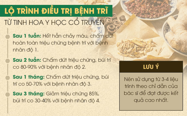 Thăng trĩ Dưỡng huyết thang: Co búi trĩ tự nhiên không cần phẫu thuật