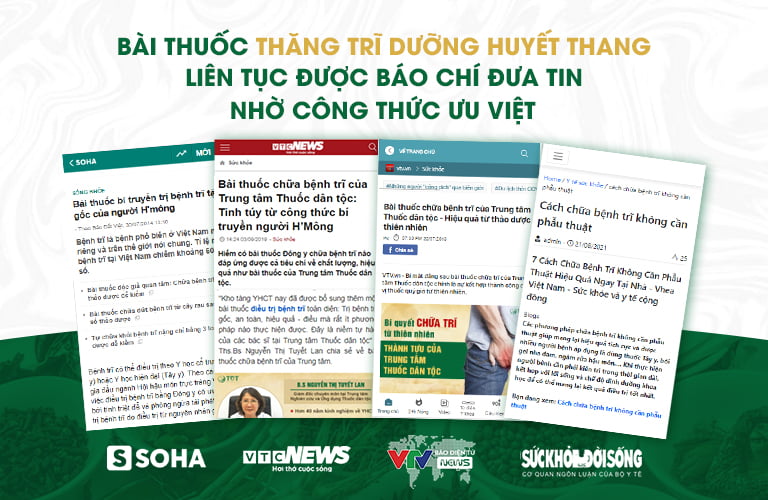 Nhiều trang báo uy tín đã đưa tin giới thiệu bài thuốc