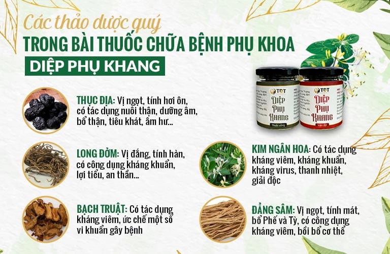 Diệp Phụ Khang Trị Khí Hư, Huyết Trắng Giúp “Cô Bé” Luôn Khô Thoáng