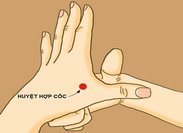 Bấm huyệt đả thông kinh mạch với huyệt hợp cốc