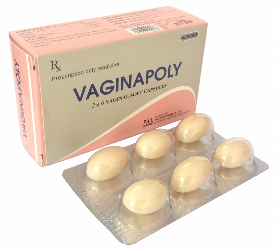 Viên nang mềm đặt âm đạo Vaginapoly (1 viên)