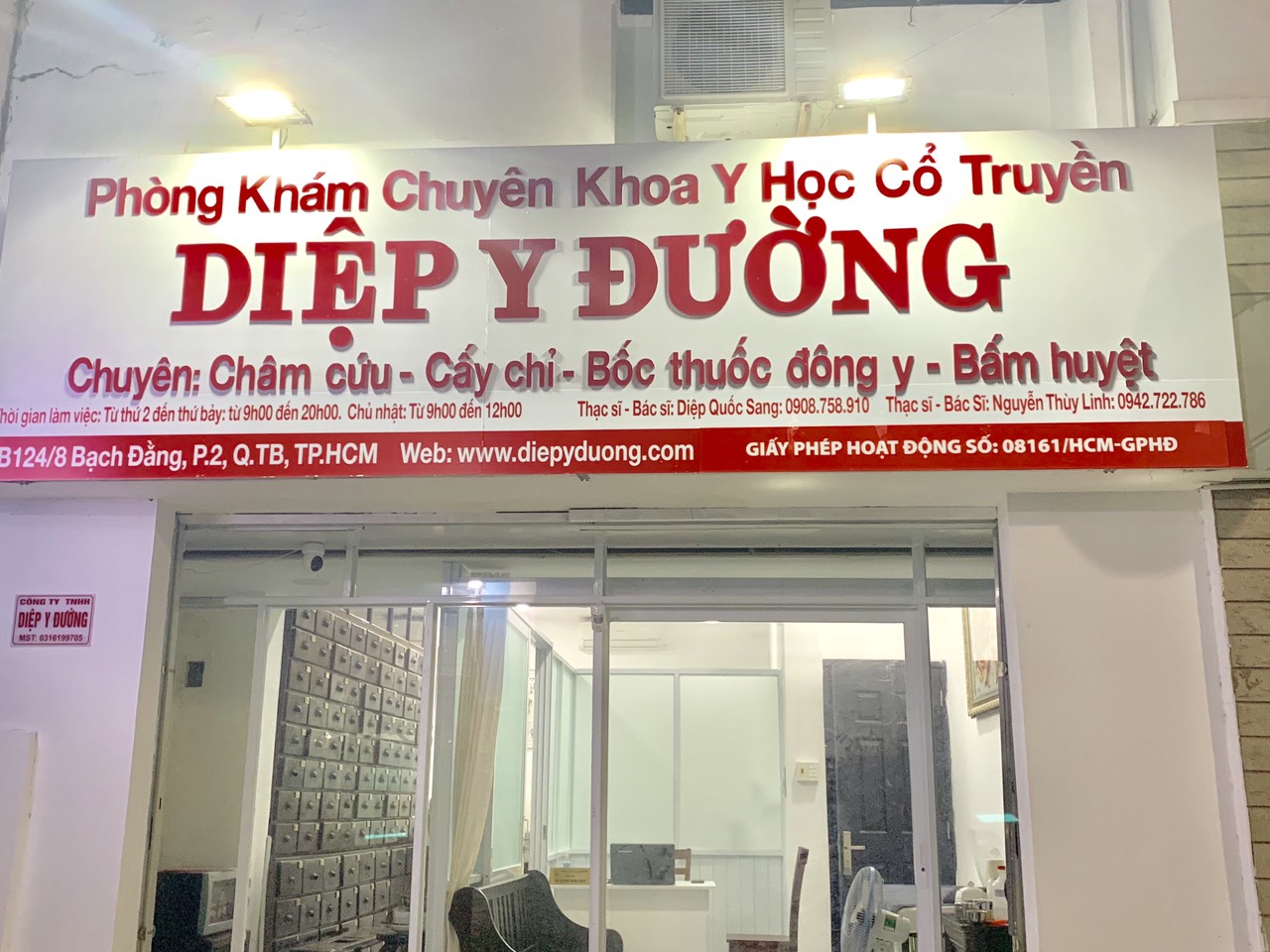 Phòng Khám Diệp Y Đường – Dịch Vụ Châm Cứu Tại Nhà Ở TPHCM