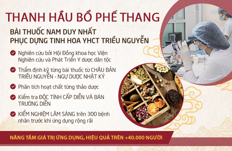 Thanh hầu bổ phế thang được xây dựng trên cơ sở khoa học