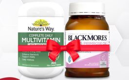 Bộ sản phẩm khoẻ đẹp toàn diện Tinh dầu hoa anh thảo Blackmores + Vitamin Nature’s Way Multivitamin