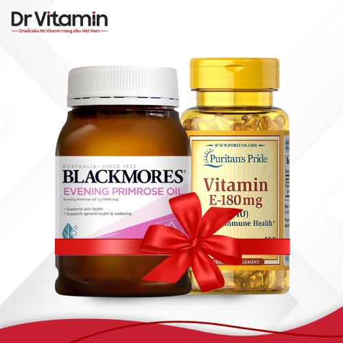 Tinh dầu hoa anh thảo Blackmores + Vitamin E Puritan’s Pride